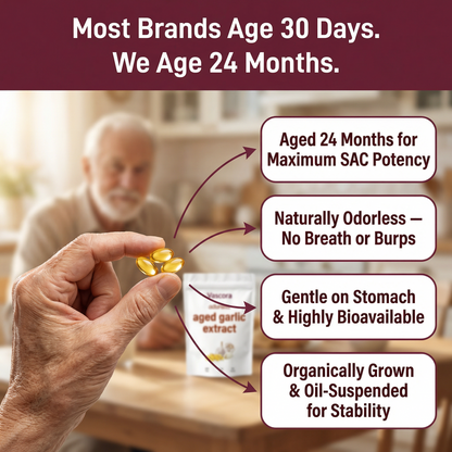 Support Healthy Blood Pressure Naturally with Vascora™ Aged Garlic Extract