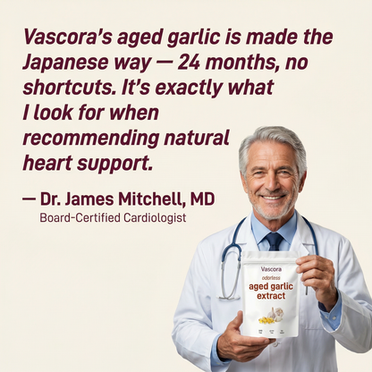 Support Healthy Blood Pressure Naturally with Vascora™ Aged Garlic Extract