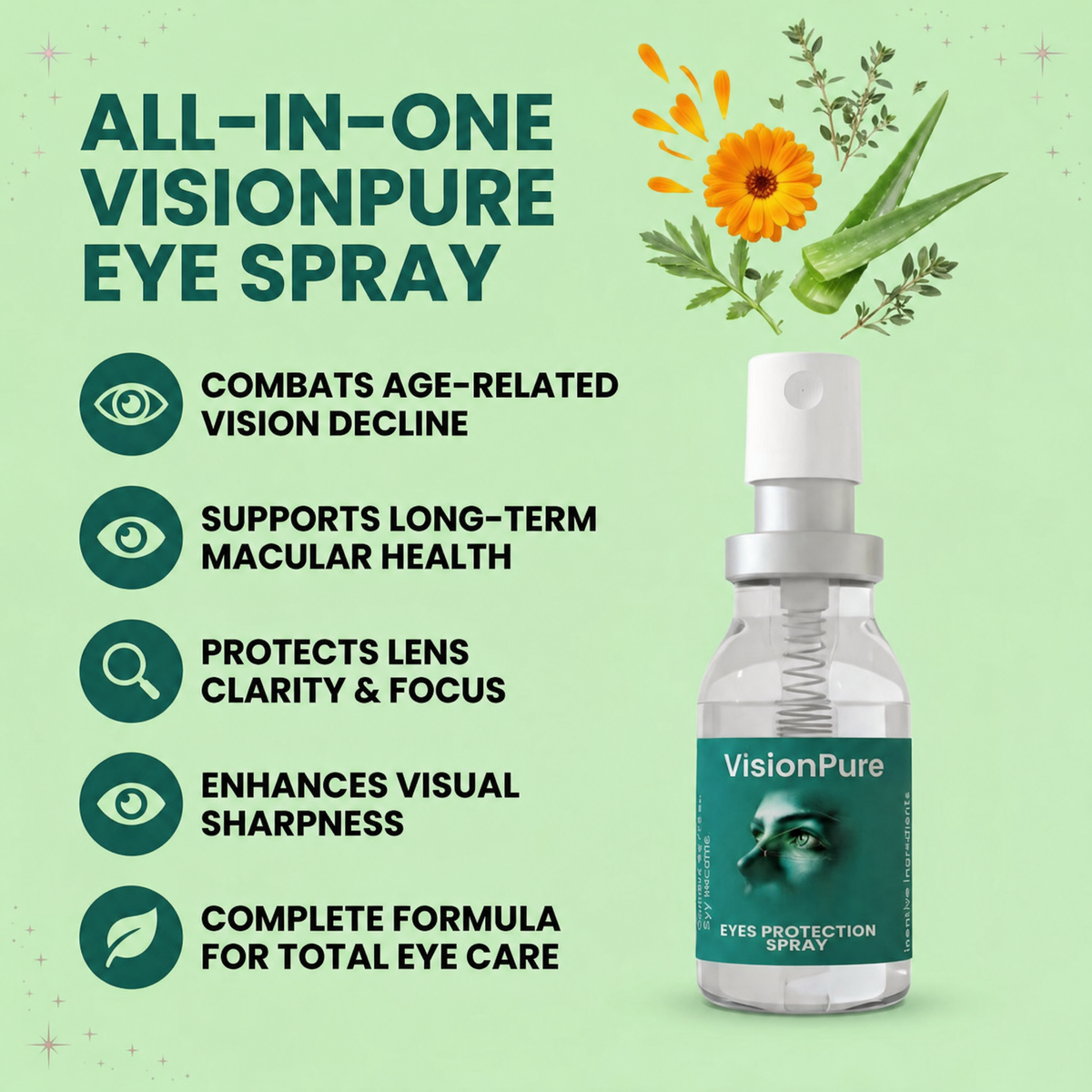 Spray ocular VisionPure con luteína